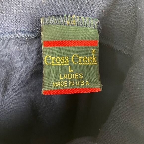 Cross Creek Blue Long Sleeve Turtleneck Top Size L EUC - Picture 7 of 7